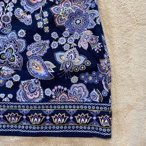 Talbots floral paisley skirt